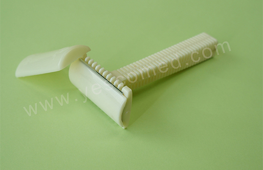 Surgical medical disposable razor with double edge