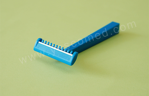Medical disposable razor blade with single  blade